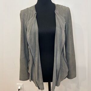 Haute Hippie Grey Suede Jacket Size Small